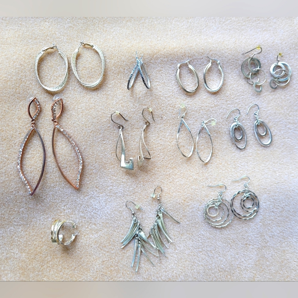 11 pairs of statement earrings